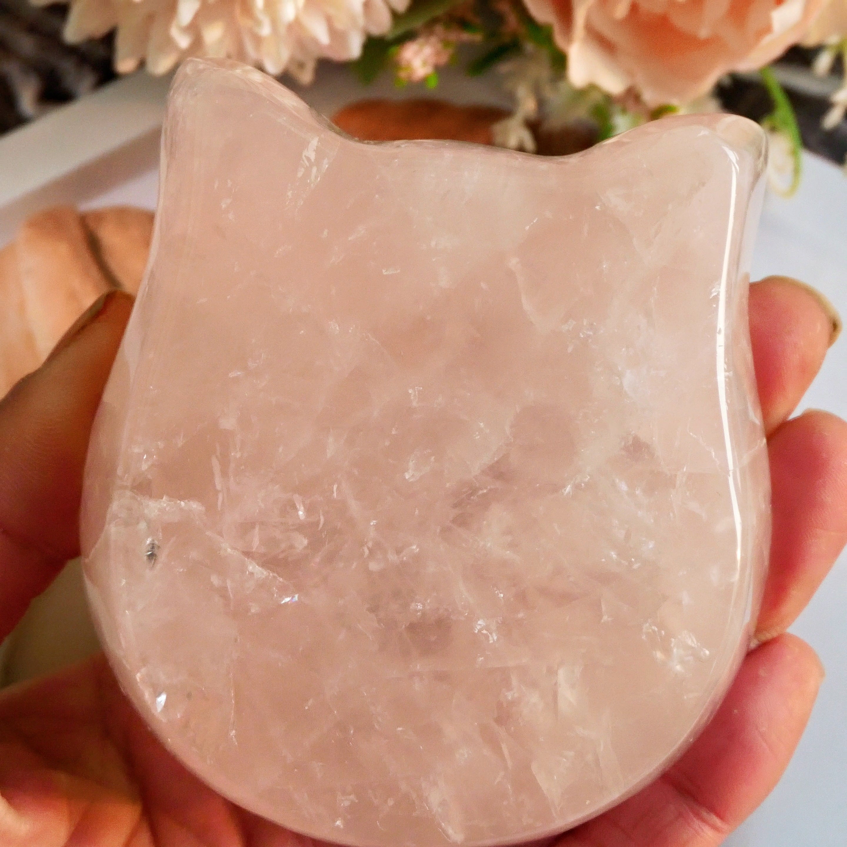 rose quartz/clear quartz